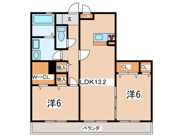 ル－フハウスＡの物件間取画像